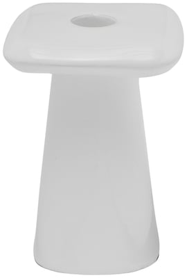 Candle Holder Roca Medium White