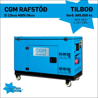 CGM Rafstöð D 12kva 400V/9kva 230V