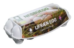 Nesbú lífræn egg 10 stk.