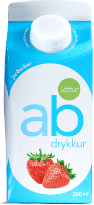 MS Léttur ab-drykkur með jarðarberjum 300 ml