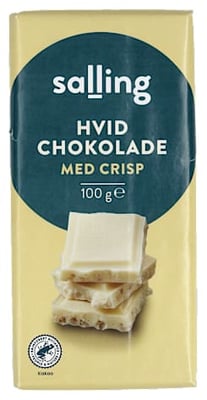 Salling hvítt súkkulaði með crisp 100 g