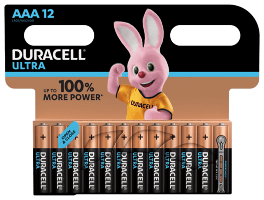 Duracell Ultra AAA rafhlöður - 12stk