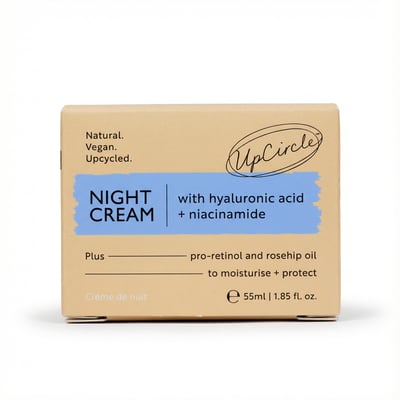 UpCircle næturkrem með hýalúrónsýru + níasínamíði 55 ml
