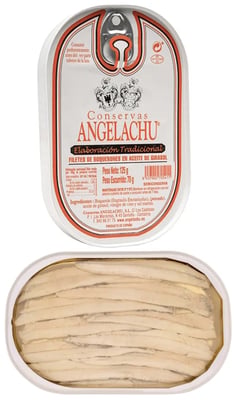 Angelachu Bouqerones / Ansjósur í ediki - 125 gr.