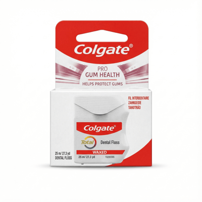 Colgate Total Pro tannþráður fyrir tannholdsheilsu, vaxaður, 25 m