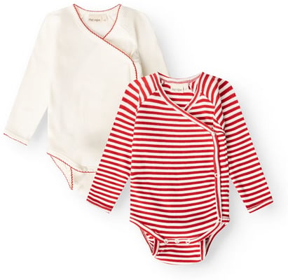 Juma wrap samfella 2-pack – Red stripe