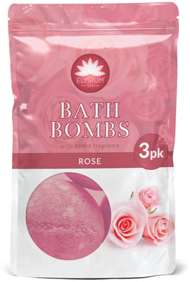 Elysium spa bleikar bað bombur rose 3 x 50 gr
