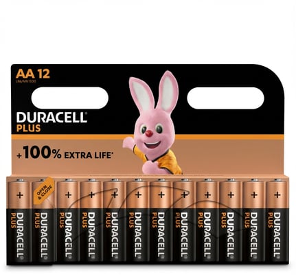 Duracell plús AA 12 stk