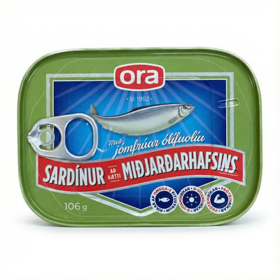 Ora sardínur miðjarðarhafs 106 gr