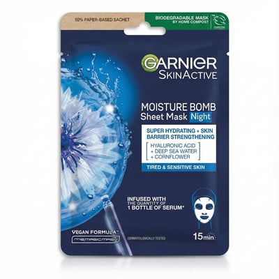Garnier SkinActive Moisture Bomb nætur-andlitsmaski 28 g