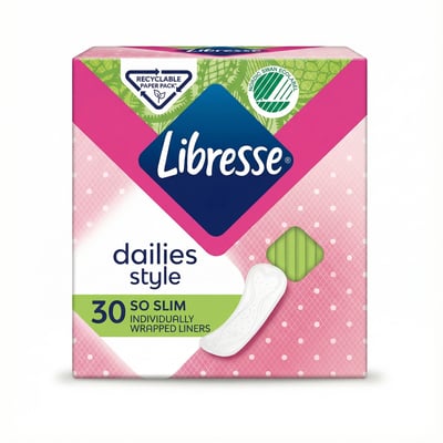 Libresse Dailies Style So Slim sérpakkað nærbuxnainnlegg 30 stk
