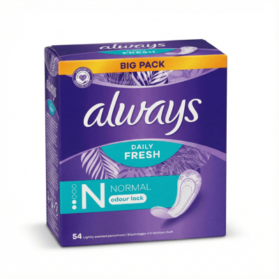 Always Daily Fresh Normal nærbuxnainlegg með léttum ilmi, 54 stk