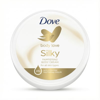 Dove Body Love Silkimjúkt dekur líkamskrem 300 ml