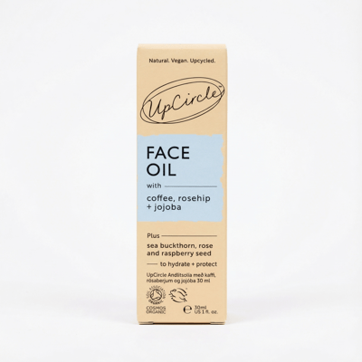 UpCircle andlitsolía með kaffi, rósaberjaolíu + jojoba 30 ml