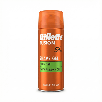 Gillette Fusion 5 Sensitive rakgel með möndluolíu 75 ml