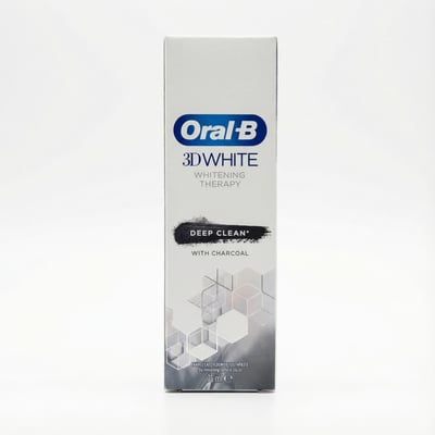 Oral-B 3D White Whitening Therapy Deep Clean tannkrem með kolum 75 ml