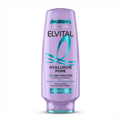 L'Oréal Paris Elvital Hyaluron Pure 72H rakagefandi hárnæring 300 ml