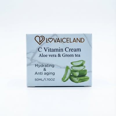 Lovaiceland C-vítamín krem með aloe vera og grænu tei 50 ml