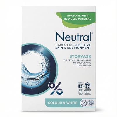 Neutral Storvask þvottaefni fyrir litaðan og hvítan þvott 5.27 kg