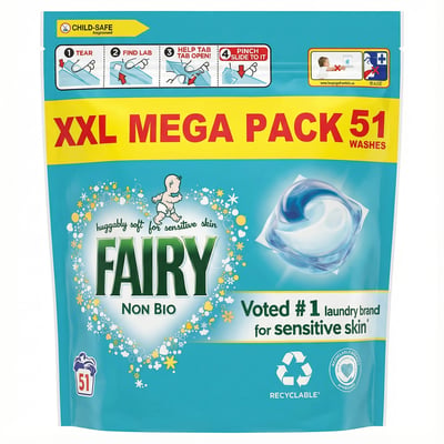 Fairy Non Bio þvottahylki XXL stórpakki 1178,1 g