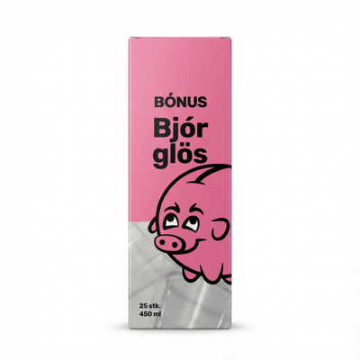 Bónus Bjórglös 25 stk 450 ml