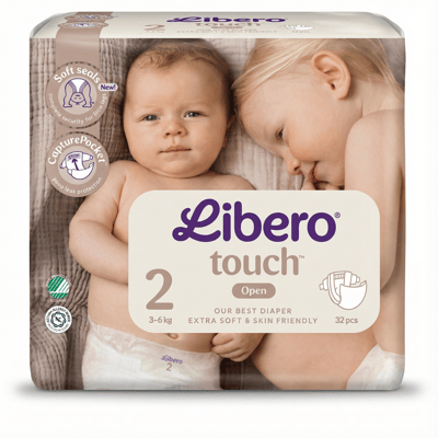 Libero Touch 2 bleyjur 32 stk