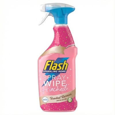 Flash Sparkling Home úða- og þurrkuhreinsir Hinched Febreze Frosted Berries bakteríudrepandi 800 ml