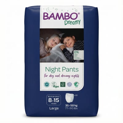 Bambo Dreamy næturbuxur Large 10 stk