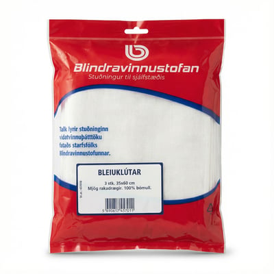 Blindravinnustofan Bleiuklútar 3 stk
