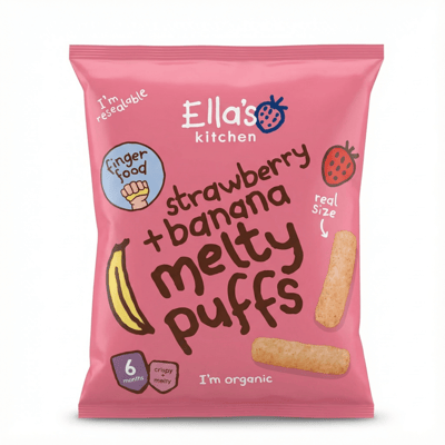 Ella's Kitchen jarðarberja- og bananapúðar 20 g