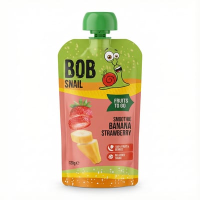 Bob Snail smoothie banani-jarðarber 120 g