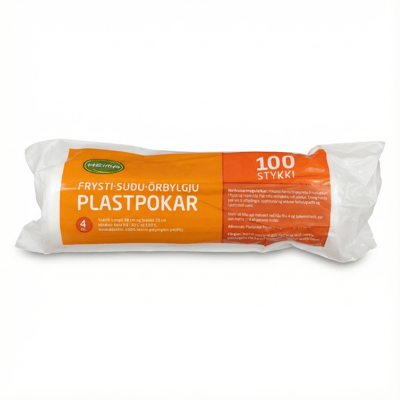Heima Frysti-, Suðu- og Örbylgju Plastpokar 100 stk