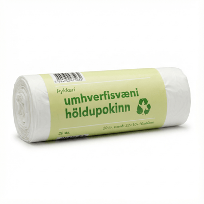 Þykkari umhverfisvæni höldupokinn 20 l 20 stk