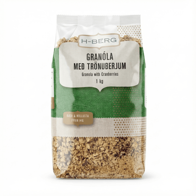 H-Berg Granóla með trönuberjum 1 kg