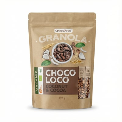 Crispy Food Choco Loco kókos- og kakógranóla