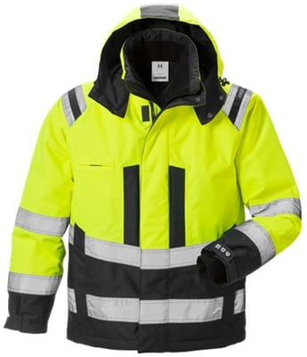 Fristads Airtech vetrarjakki HiViz gulur/svartur