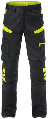 Fristads Coro service buxur svartar/HiViz gular