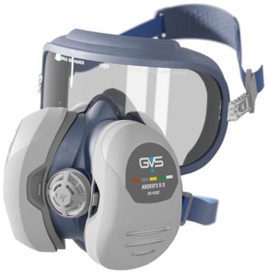 GVS Elipse Integra® gríma með gleraugum og ABEK1P3 síum