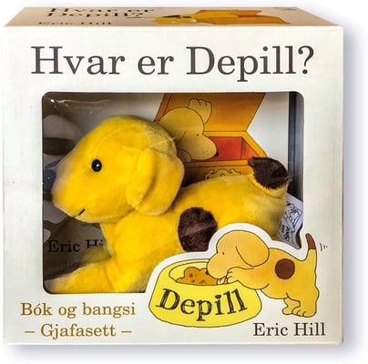 Hvar er Depill - bók og bangsi