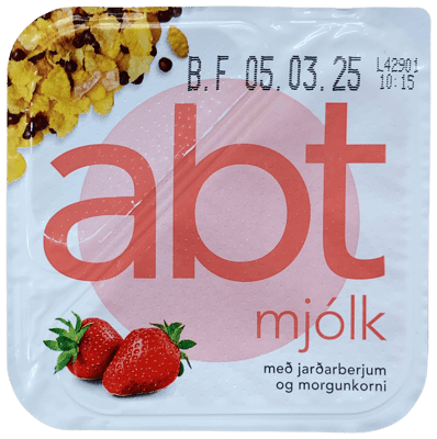 MS Abt-mjólk með jarðarberjum og morgunkorni 162 g