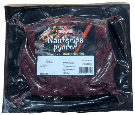 Kjarnafæði Nautgripaþynnur 360 g