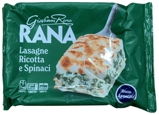Giovanni Rana lasagna með ricottaosti og spínati 350 g