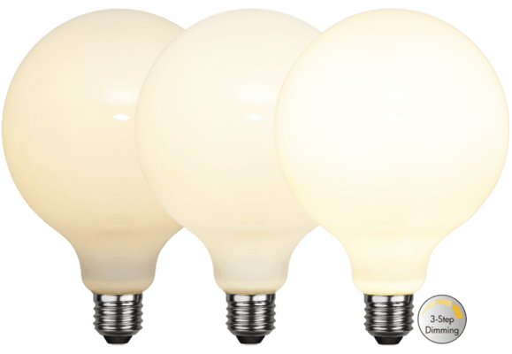 LED-LAMPA E27 G125 OPAQUE FILA