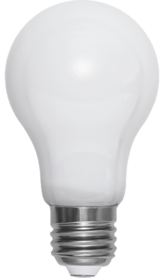 LED LAMP E27 A60 OPAQUE FILAMENT 1050lm 4000K