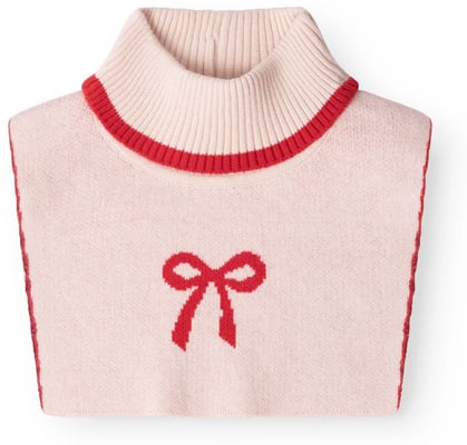 Louise neckwarmer – Almond peach