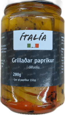 Italia Grillaðar paprikur í ólífuolíu 280 g