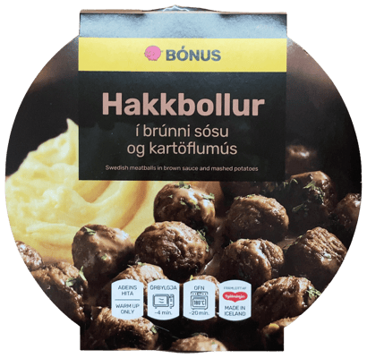 Bónus Hakkbollur í brúnni sósu og kartöflumús 450 g