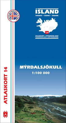 Mýrdalsjökull 1:100 000 - Atlaskort 14