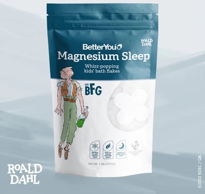 Magnesium baðflögur junior