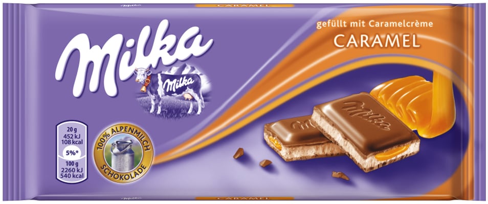 Milka caramel